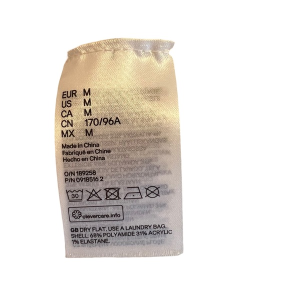 NWT H&M white acrylic sweater with rhinestone buttons - Picture 4 of 5